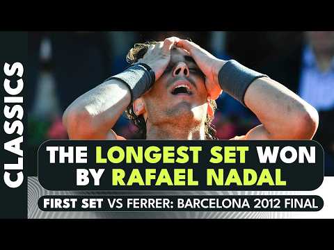 The LONGEST Set Rafael Nadal Won In His Career! 🥵 | Barcelona Final 2012 Final First Set vs Ferrer