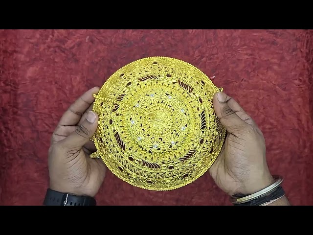 Traditional Mata ka Chatar for Home Office Temple ( Diameter-7 inch) video