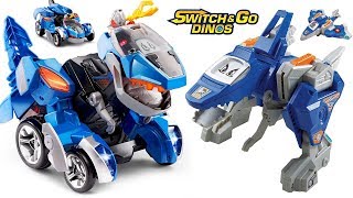 VTECH SWITCH AND GO DINOS ANGUS THE RC T-REX VS SWITCH AND GO DINOS SPAN THE SPINOSAURUS, BATTLE