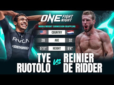 BJJ Prodigy vs. MMA Superstar 🥋 Tye Ruotolo vs Reinier De Ridder