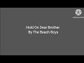 Hold On Dear Brother By The Beach Boys