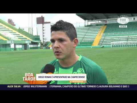 Diego Renan diz que 'não pensou duas vezes' para acertar com a Chapecoense  FOX Sports