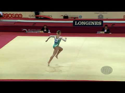 CHUIKINA Yekaterina (KAZ) - 2018 Artistic Worlds, Doha (QAT) - Qualifications Floor Exercise