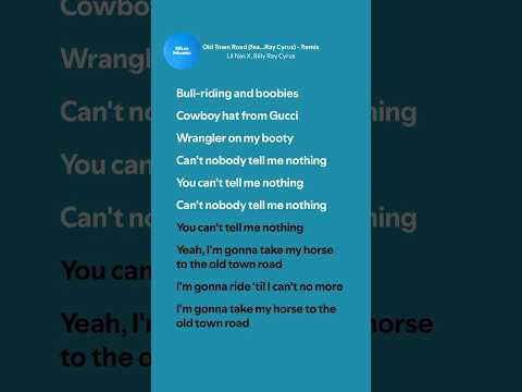 Old Town Road (Remix) - Lil Nas X, Billy Ray Cyrus (Lyrics)