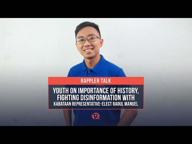 Rappler Talk: Youth on importance of history, fighting disinformation