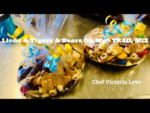 Lions & Tigers & Bears Oh My! Party TRAIL MIX from Chef Victoria Love