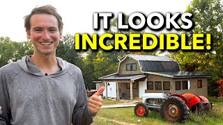 Installing Our Metal Roof on the Shed Tiny House!! (Part 3) | Abandoned Shed to Tiny House