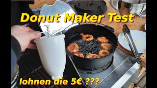Donutsmaker Test im Dutch Oven - als Test für den China Donut Maker - Ich mache Schmalzkringel