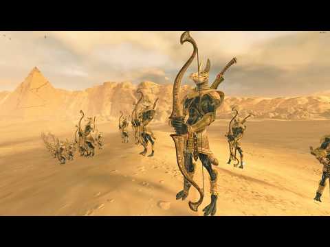 171 Ushabti (great bow) VS 855 Waywatchers - Tomb Kings - Total War: Warhammer 2