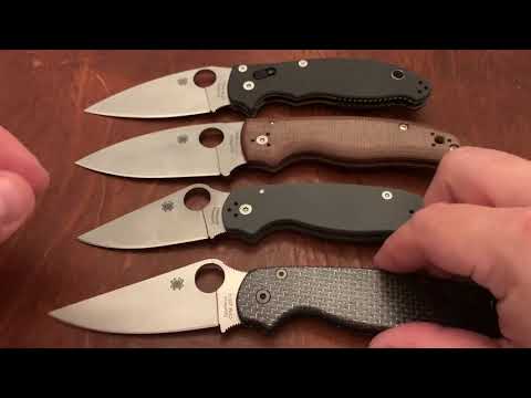 Spydercos Ranked!  Manix v. PM2 v. Para 3 v. Shaman