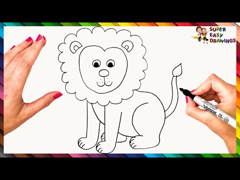 How To Draw A Lion Step By Step 🦁 Lion Drawing Easy
