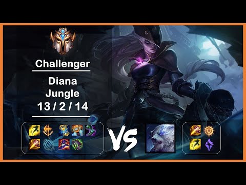 KR Challenger Replays Jungle Diana vs Volibear Ep.4477