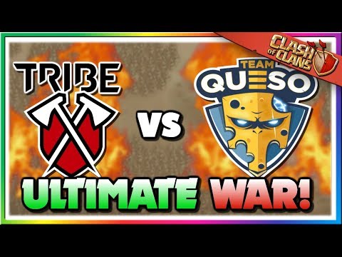 The GREATEST Battle! TRIBE GAMING vs TEAM QUESO - Match 2 | Clash of Clans