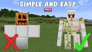 How to Make/Spawn IRON GOLEM in Minecraft (Bedrock/PE/Java)