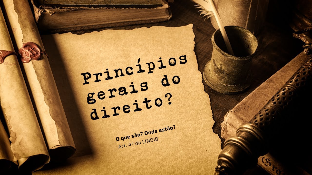 Princípios gerais do direito: o que são? Onde estão?