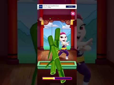 Bamboo cut.. My Talking Angela 2. #mytalkingangela #talkingangela