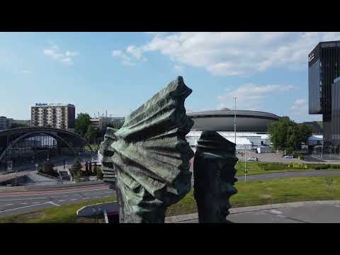 Katowice moje miasto z lotu ptaka, Dji mini 2 4K