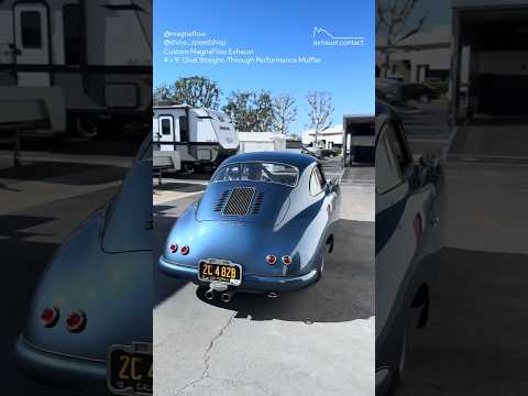 1953 Porsche Pre-A Custom MagnaFlow Exhaust Sound (Muffler #11386)