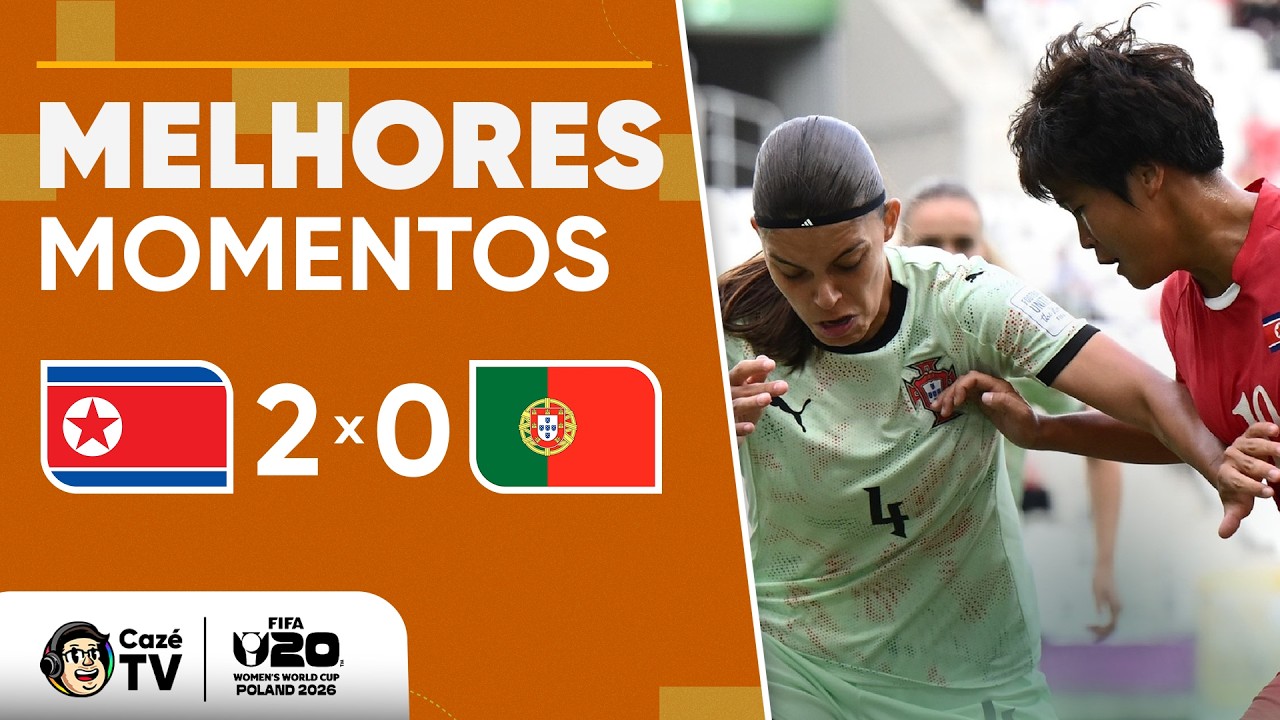 MELHORES MOMENTOS: COREIA DO NORTE 2 X 0 PORTUGAL | COPA DO MUNDO FIFA FEMININA SUB-20 | 1ª RODADA