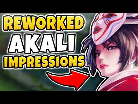 I PLAYED THE NEW REWORKED AKALI! HOW STRONG IS THE NEW AKALI?! AKALI REWORK FIRST IMPRESSIONS!