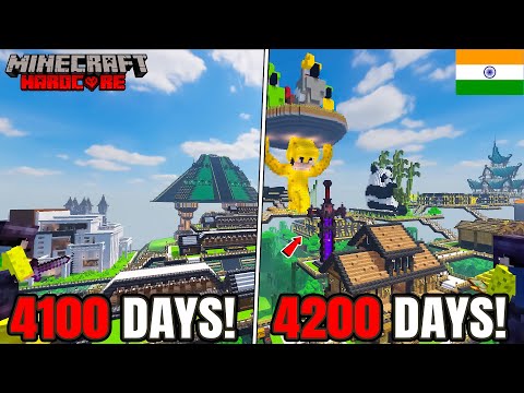 I Survived 4200 Days in Jungle Only World in Minecraft Hardcore(hindi) - Minecraft 100 days