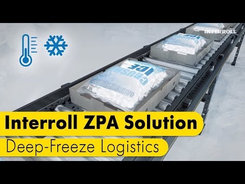 Interroll ZPA Solution for Deep Freeze Environment