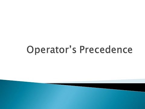 16 - Operator Precedence in c programming