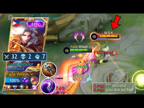 32 KILLS!! | LANCELOT ULTRA FAST HAND + AGGRESSIVE SOLO RANK GAMEPLAY!🔥 | LANCELOT BEST BUILD 2022