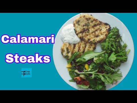 Tender Squid Steaks, delicious calamari  experience.