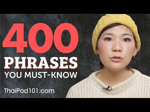 400 Phrases Every Thai Beginner Must Know