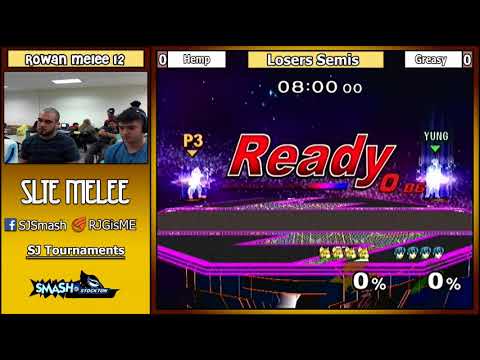 Rowan SSBM 12: Hemp (Fox) Vs. Greasy (Marth) - Losers Semis