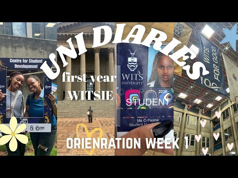 UNI DIARIES| life as a 1st year wits girlie!! orientation week 1