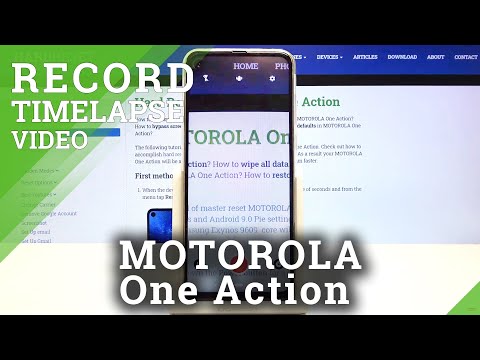 How to Start the Timelapse on MOTOROLA One Action – Record Timelapse