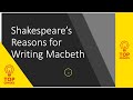 Shakespeare's Reason for Writing Macbeth: King James, Witchcraft and Money