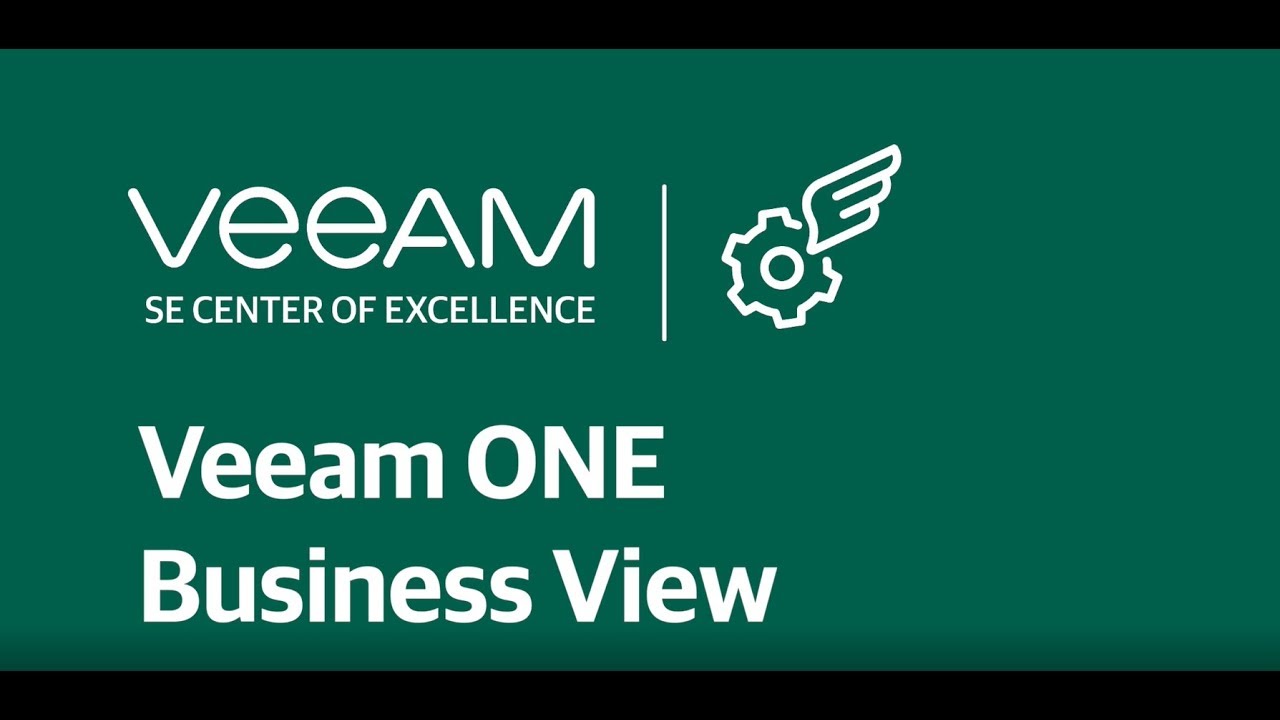 Monitor infrastructure with Veeam ONE Business View  video