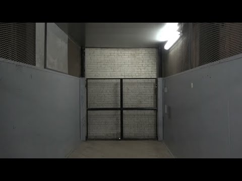 Absolutely Beautiful, but INCREDIBLY SLOW Historic Otis Traction Freight Elevator with tasteful mod!