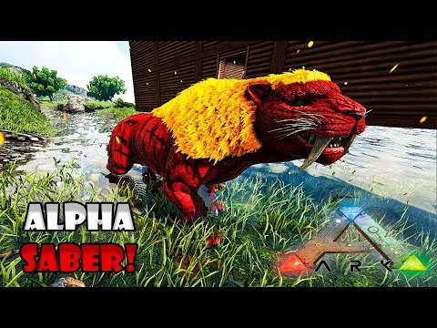 DOMAMOS UM SABERTOOTH ALPHA 1160!!! - ARK SURVIVAL EVOLVED: ETERNAL T2 ◄BaconsExtreme► #04