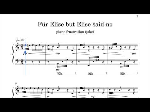 Piano frustration - Für Elise but Elise said no
