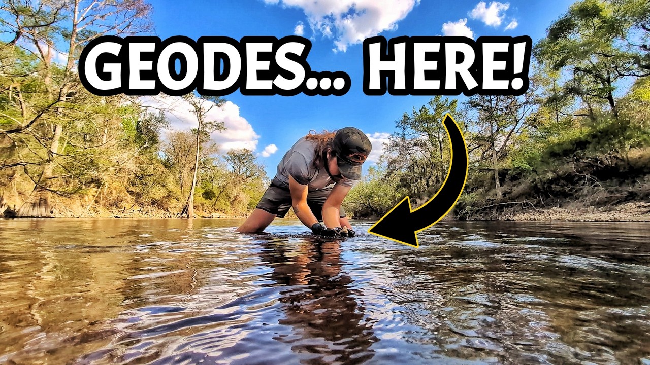 We Went on a Wild River Adventure & Found INCREDIBLE Fossil Geodes!