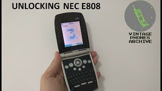 How to unlock NEC E808 mobile phone from Three