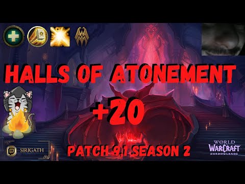 HoA M+20 Venthyr Holy Paladin 9.1 S2 [Tyrannical, Raging, Volcanic, Tormented] /w Commentary