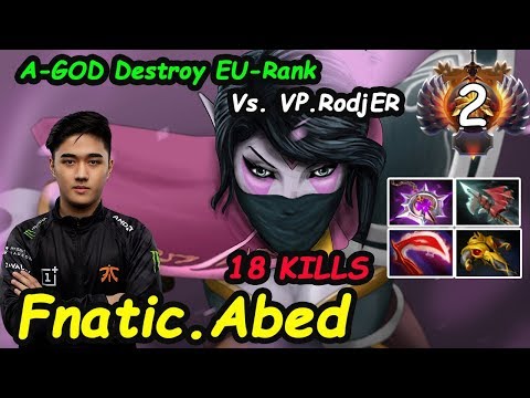 Fnatic Abed - [Templar Assassin] A-GOD Rank-2 Destroy EURANK  No Mercy Dota 2 7.21d pro Gameplay