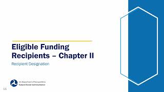 Circular 9050 Urbanized Areas Formula Grant Programs Session 2 Planning & Program Requirements