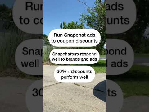 E-commerce Paid Marketing Tip: Snapchat Ads To Coupon Discounts