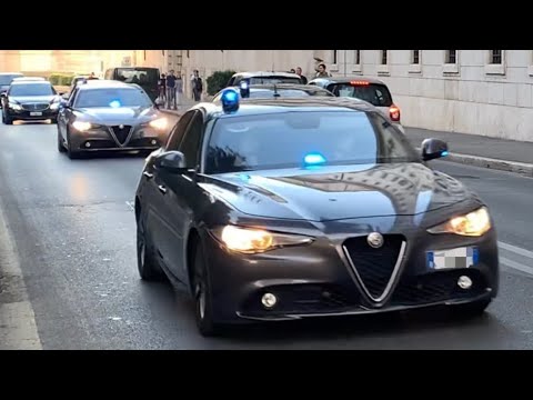 SCORTA CARABINIERI delegazione Giordania 🇯🇴/ MOTORCADE CARABINIERI Jordanian Delegation 🇯🇴