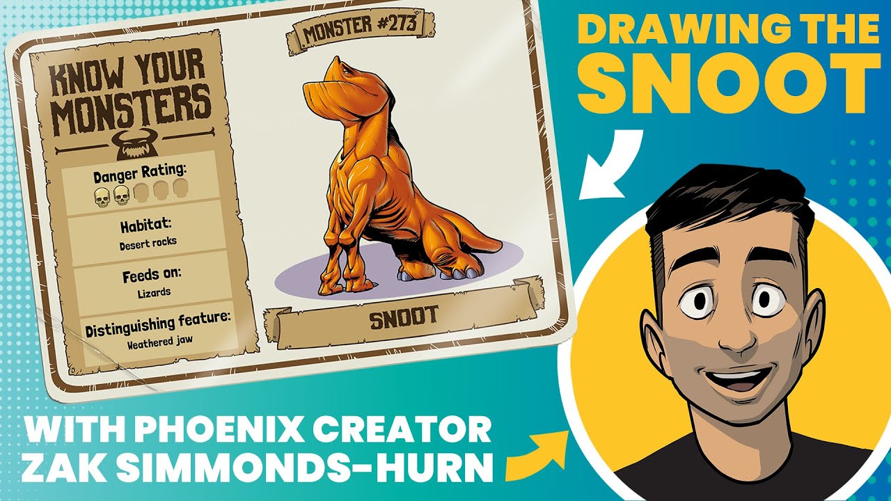 How To Draw An Orange Dog Monster – The Snoot