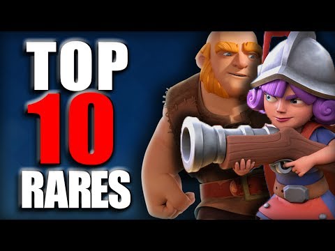 TOP 10 BEST RARE CARDS IN CLASH ROYALE AFTER NEW 2017 UPDATE! BEST RARES YOU SHOULD USE!
