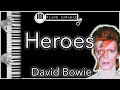 Heroes - David Bowie - Piano Karaoke Instrumental