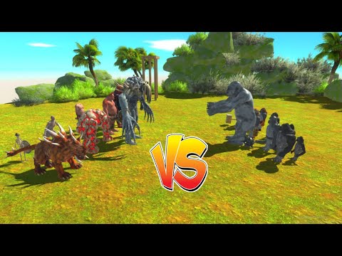 1 Vs 1 INFERNALS Vs MUTANT PRIMATES 🔥 Which Team Better ? - Animal Revolt Battle Simulator