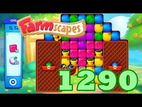 Farmscapes Level 1290 HD Gameplay Walkthrough | 3 - match game | android | ios | pc | GameGo Game